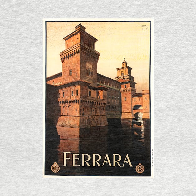 FERRARA Northern Italy For Holidays ENIT Advertisement Vintage Travel by vintageposters